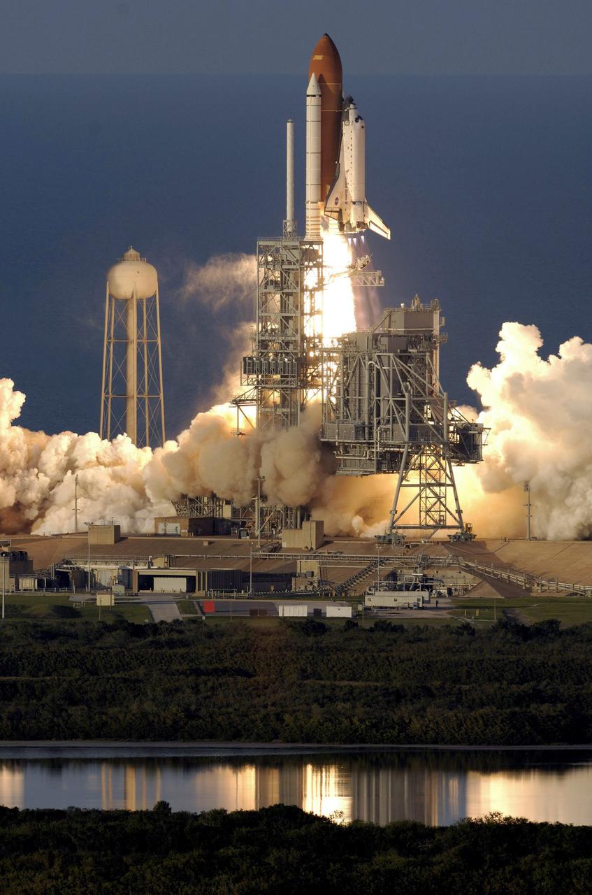 Headed toward Earth orbit and a link up with the International Space Station (ISS), the Space Shuttle Atlantis lifted off from Kennedy Space Center on June 8, 2007. Aboard were STS-117 astronauts James F. Reilly II, Steven R. Swanson, Patrick G. Forrester and John D. “Danny” Olivas, all mission specialists; Frederick W. (Rick) Sturckow, commander; Lee J. Archambault, pilot; and Clayton Anderson, mission specialist who joined the Expedition 15 crew. The crew members along with the Expedition 15 crew spent 8 days resuming construction on the ISS with the installation of the second and third starboard truss segments (S3 and S4) with Photovoltaic Radiator (PVR), and retracted the P6 starboard solar array wing and radiator for later use.