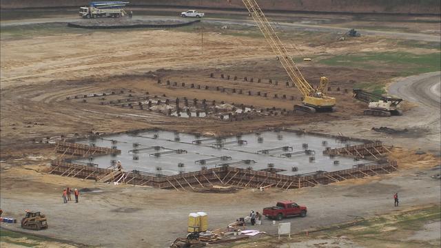 THIS IMAGE DOCUMENTS THE DEVELOPMENT AND CONSTRUCTION OF THE A3 TEST STAND IN SUPPORT OF THE ARES/CLV UPPER STAGE ENGINE DEVELOPMENT AT STENNIS SPACE CENTER, MISSIPPI IN SUPPORT OF THE DEVELOPMENT OF THE CONSTELLATION/ARES PROJECT. THIS IMAGE IS EXTRACTED FROM A HIGH DEFINITION VIDEO FILE AND IS THE HIGHEST RESOLUTION AVAILABLE