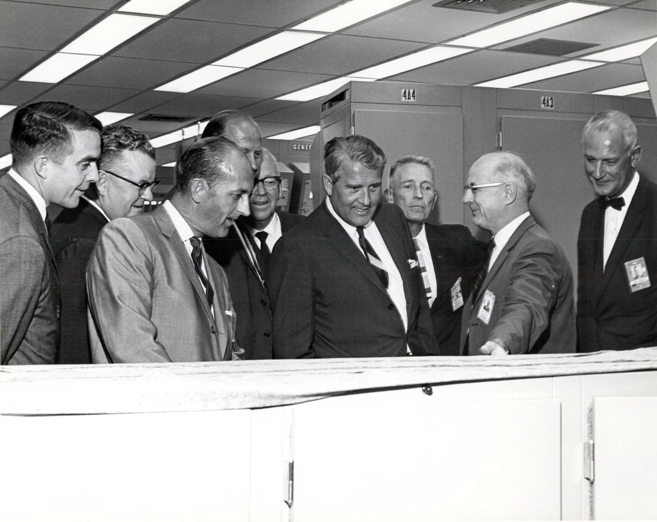 Dr. Wernher Von Braun attending commencement exercises of Wagner College, Staten Island, N.Y.