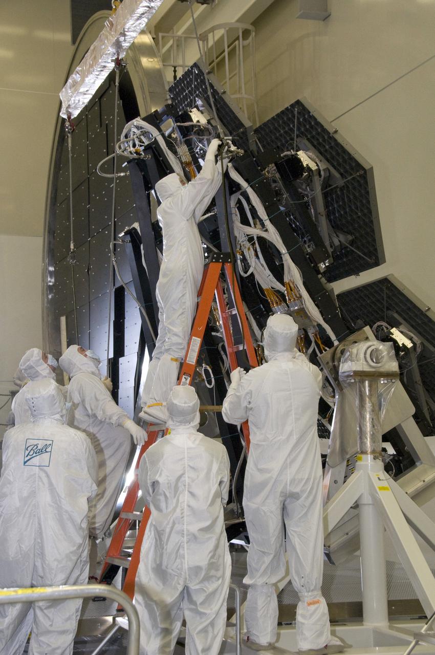 SIX OF THE EIGHTEEN JAMES WEBB SPACE TELESCOPE MIRROR SEGMENTS ARE BEING PREPPED TO MOVE INTO THE X-RAY AND CRYOGENIC FACILITY FOR TESTING.