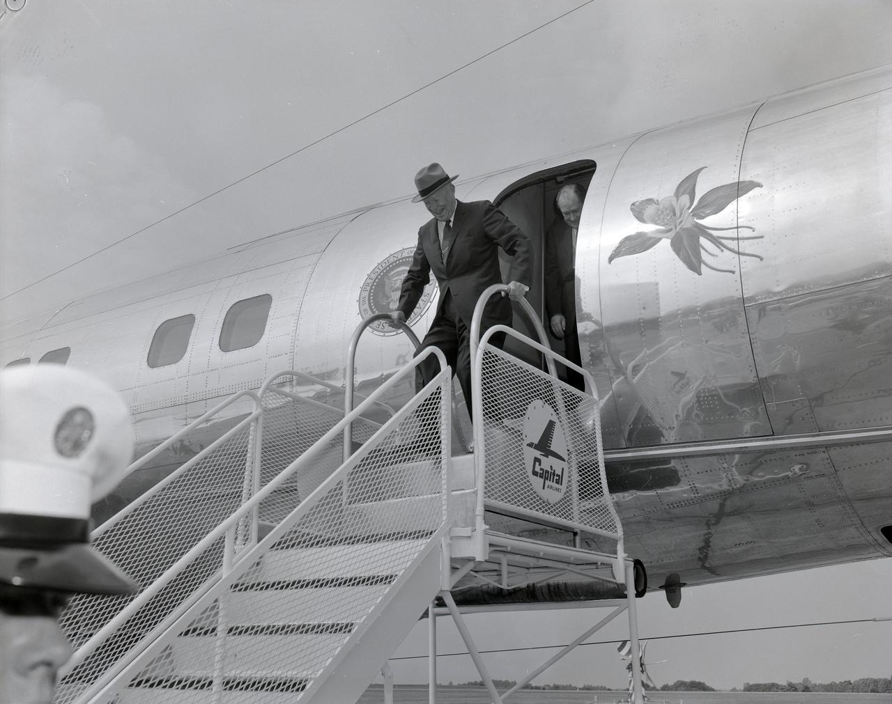 PRESIDENT DWIGHT EISENHOWER VISIT TO MSFC FOR THE DEDICATION OF THE CENTER.