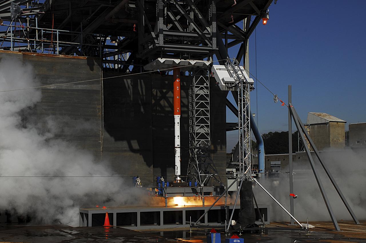 Project 8019 Vertical Ares Scale Model Acoustic Test (ASMAT) Ignition Over Pressure (IOP) Test #3,  11/18/2010 P8019_VERT 03-078  