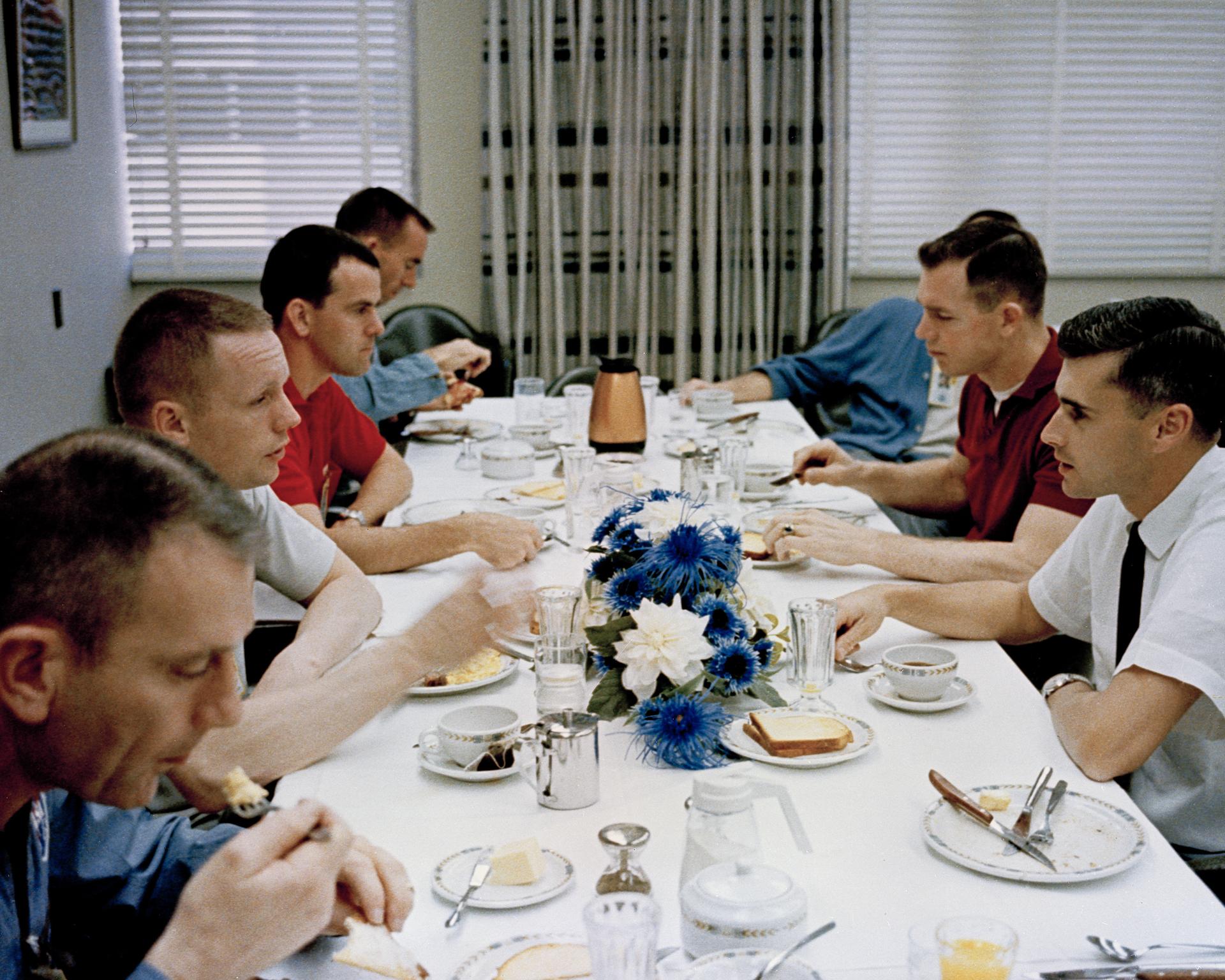Breakfast before the Gemini 8 launch