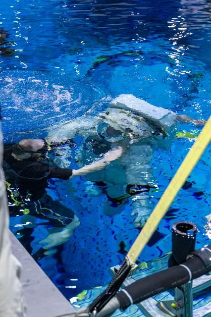 NASA image: Underwater Spacesuit Testing