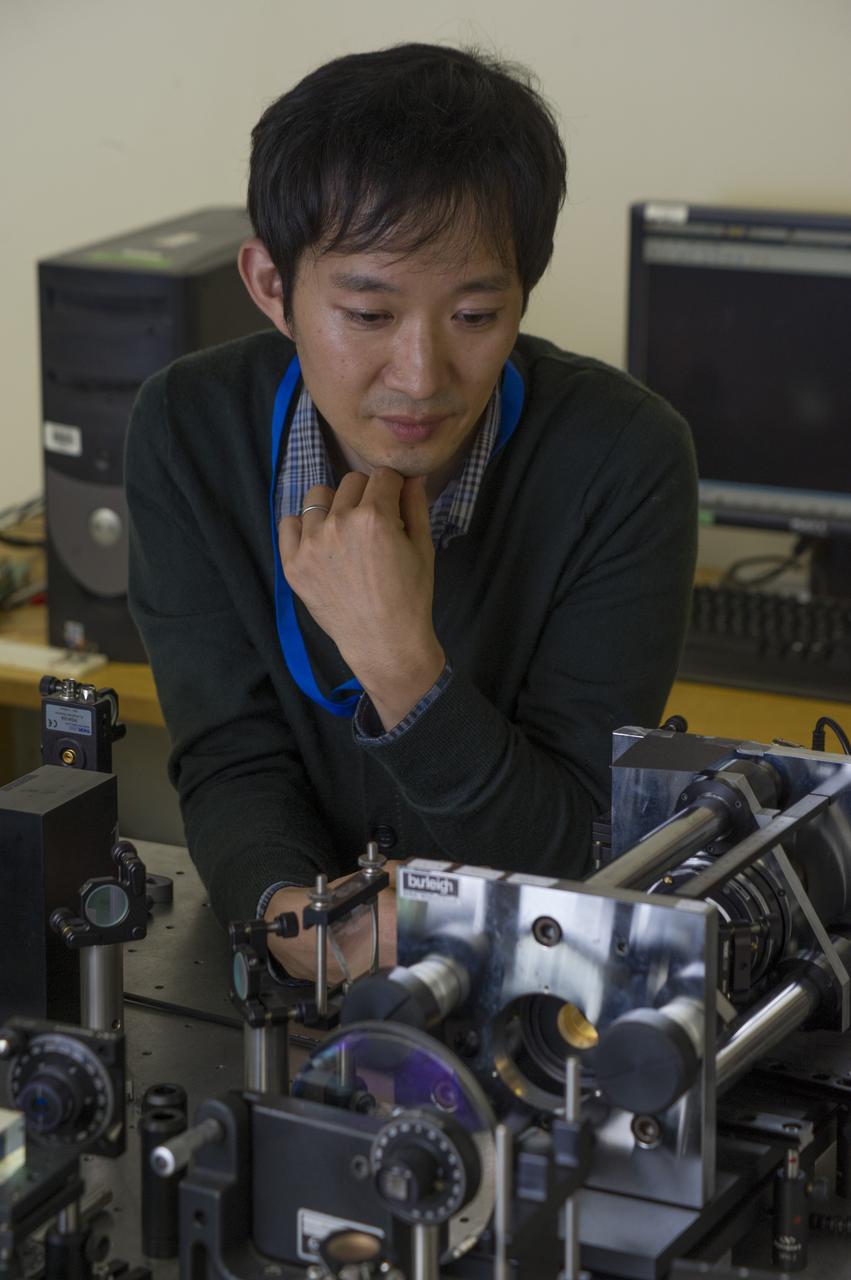 ARMY CONTRACTOR HONGROK CHANG IN THE FAST LIGHT OPTICAL GYROSCOPE LAB 
