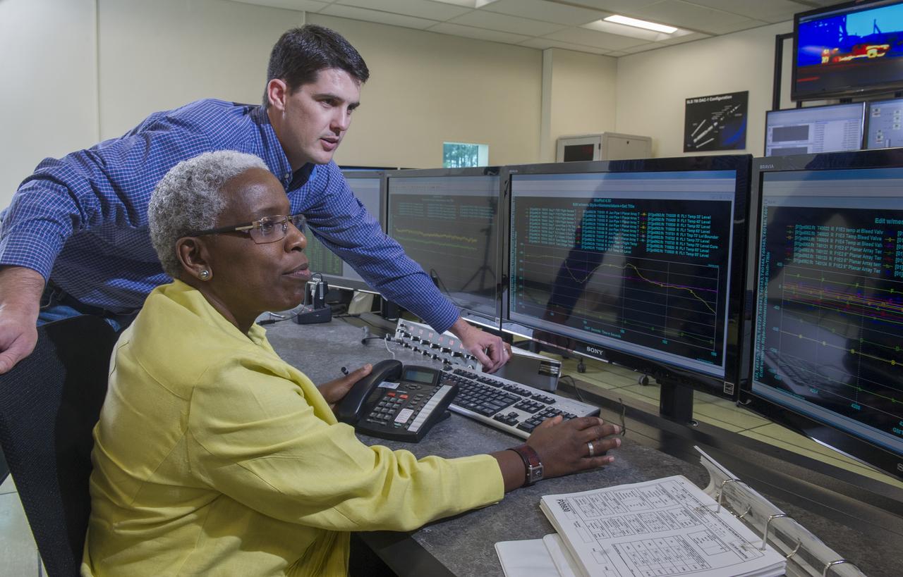 STEVEN SPRAYBERRY, ALICE DANIEL, CHRISTY BASHMAN, ALLEN SHELTON, BEVERELY COURREGE, MATHEW EXELL, JIM EMMENEGGER, IN VARIOUS SETUPS AT WEST TEST AREA CONTROL ROOM-B.