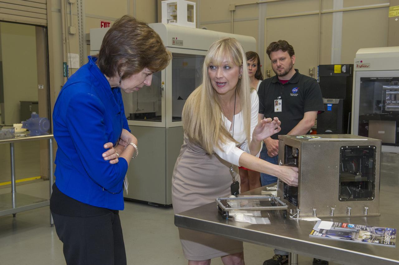 NIKI WERKHEISER - 3D PRINTING ZERO-G PROJECT MANAGER, DISCUSSES 3D PRINTING TECHNOLOGY WITH DR. ELLEN OCHOA.1401414 THE ISS NOW HAS A 3D PRINTER, WHICH THE TECHNOLOGY WAS TESTED AT THE MARSHALL SPACE FLIGHT CENTER  