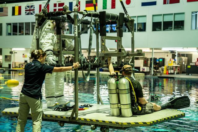 NASA image: Underwater Spacesuit Testing