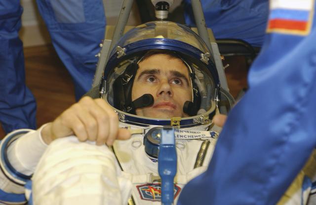 NASA image: Expedition 7 Leak Check