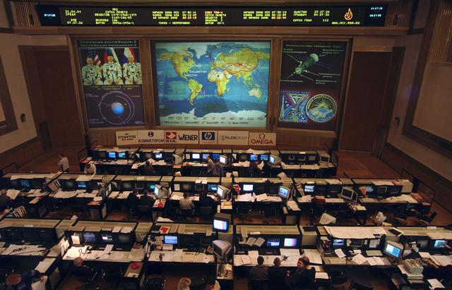 NASA image: Russian Flight Control Room