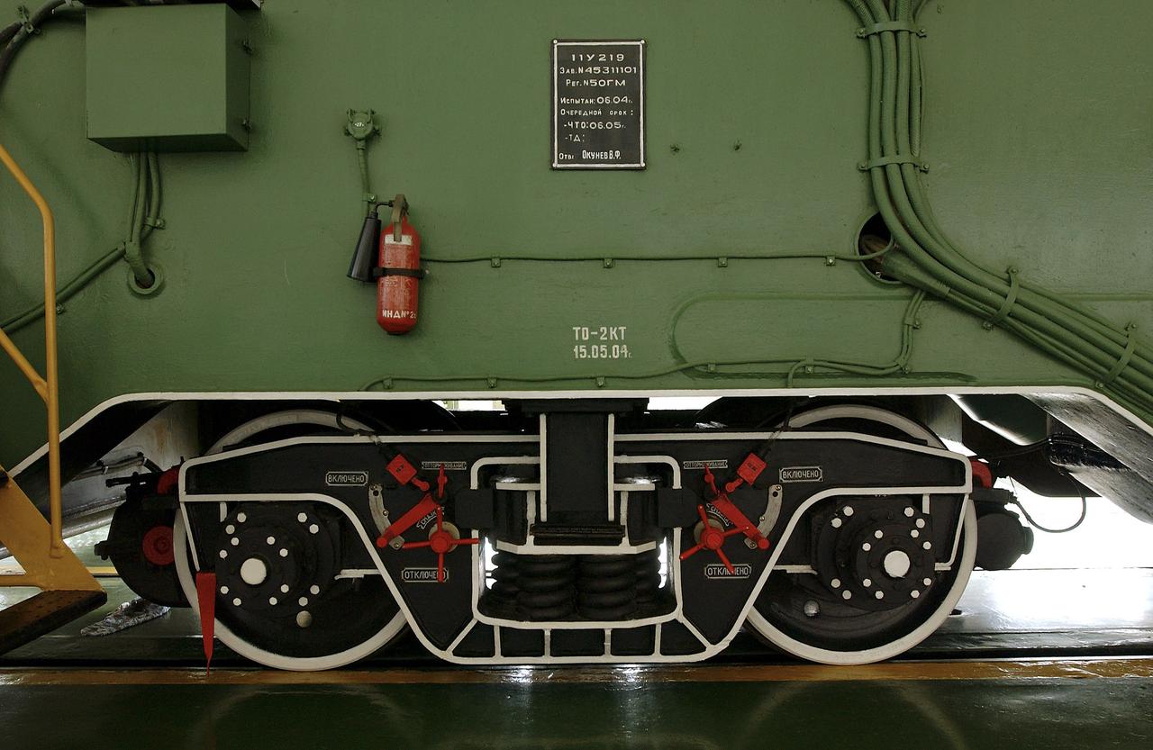 The Soyuz TMA-5 spacecraft is mated to its booster rocket in a processing hangar at the Baikonur Cosmodrome in Kazakhstan Monday, October 11, 2004, in preparation for its rollout to the launch pad October 12 and its liftoff October 14 to carry Expedition 10 Commander and NASA Science Officer Leroy Chiao, Flight Engineer and Soyuz Commander Salizhan Sharipov and Russian Space Forces cosmonaut Yuri Shargin to the International Space Station.  Photo Credit: (NASA/Bill Ingalls)