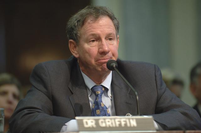 NASA image: Michael Griffin Senate Hearing