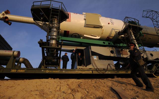 NASA image: Expedition 18 Soyuz TMA-13 Rollout