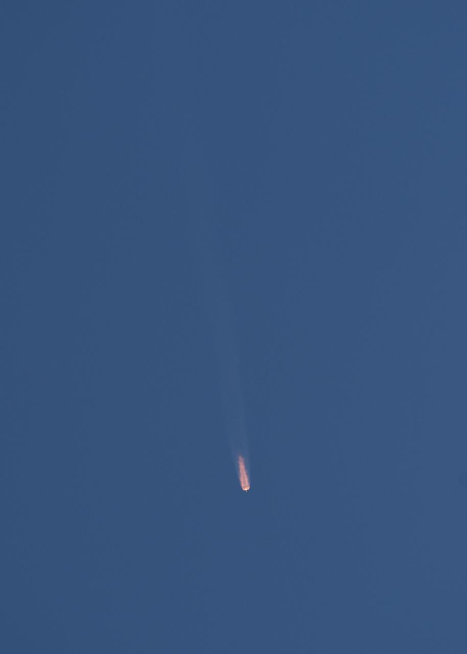 The Soyuz TMA-13 spacecraft launches carrying Expedition 18 Commander Michael Fincke, Flight Engineer Yuri V. Lonchakov and American spaceflight participant Richard Garriott, Sunday, Oct. 12, 2008, from the Baikonur Cosmodrome in Kazakhstan. The three crew members are scheduled to dock with the International Space Station on Oct. 14. Fincke and Lonchakov will spend six months on the station, while Garriott will return to Earth Oct. 24 with two of the Expedition 17 crew members currently on the International Space Station. Photo Credit: (NASA/Bill Ingalls)