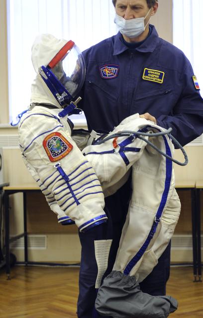 NASA image: Expedition 18 Suit-up