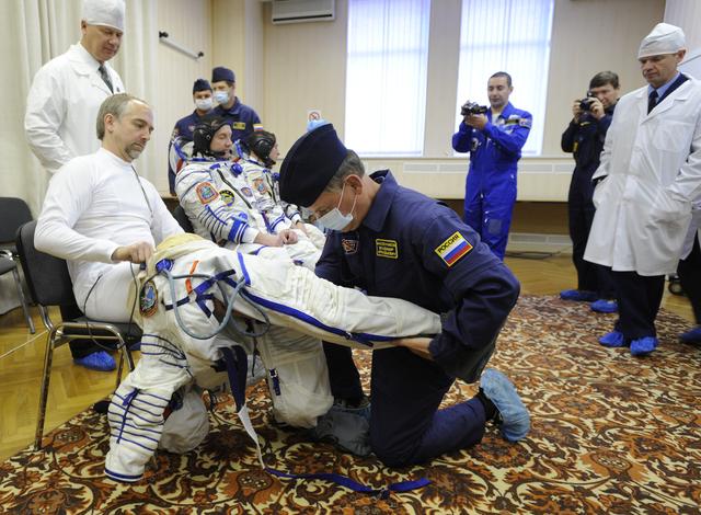 NASA image: Expedition 18 Suit-up