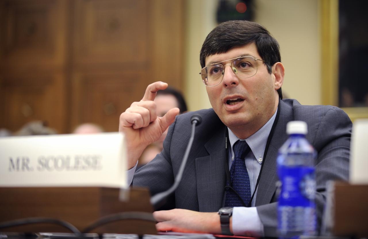 NASA's Acting Administrator, Christopher Scolese, responds to questions concerning NASA Cost and Contract Management during a hearing before the the House Subcommittee on Space and Aeronautics, Thursday, March 5, 2009, Rayburn Building, Washington.  Photo Credit: (NASA/Bill Ingalls)