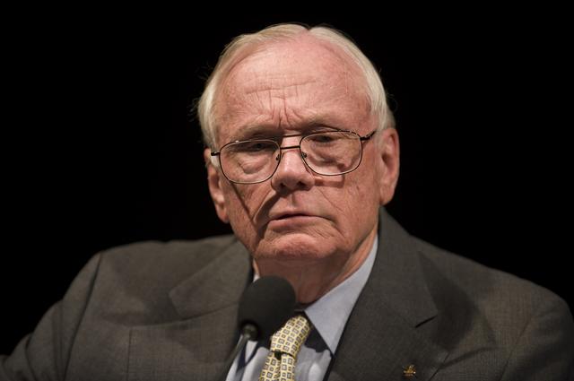 NASA image: Glenn Lecture With Crew of Apollo 11