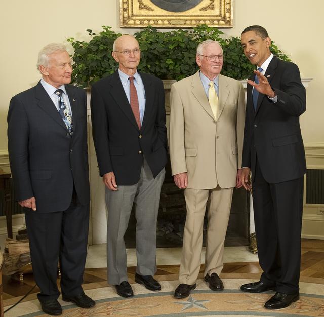 President Obama Meets with Crew of Apollo 11