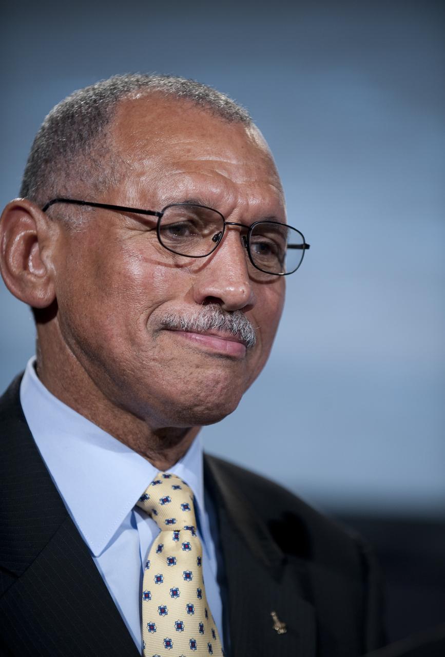 NASA Administrator Charles F. Bolden, Jr. speaks at the Apollo 40th anniversary celebration held at the National Air and Space Museum, Monday, July 20, 2009 in Washington. Photo Credit: (NASA/Bill Ingalls)