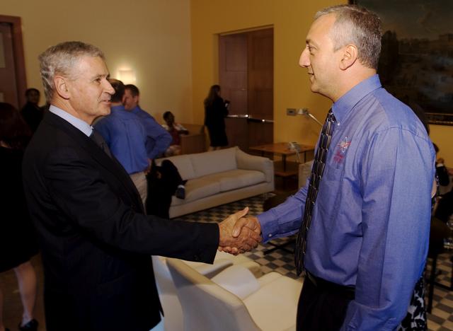 NASA image: STS-125 Crew Visit Italian Embassy