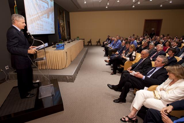 NASA image: STS-125 Crew Visit Italian Embassy