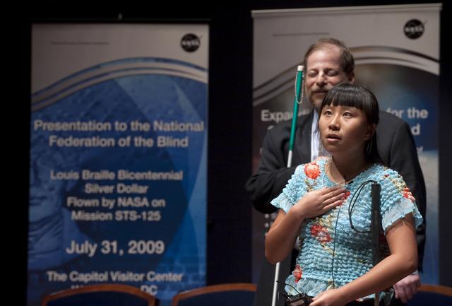 NASA image: National Federation of the Blind Braille Coin