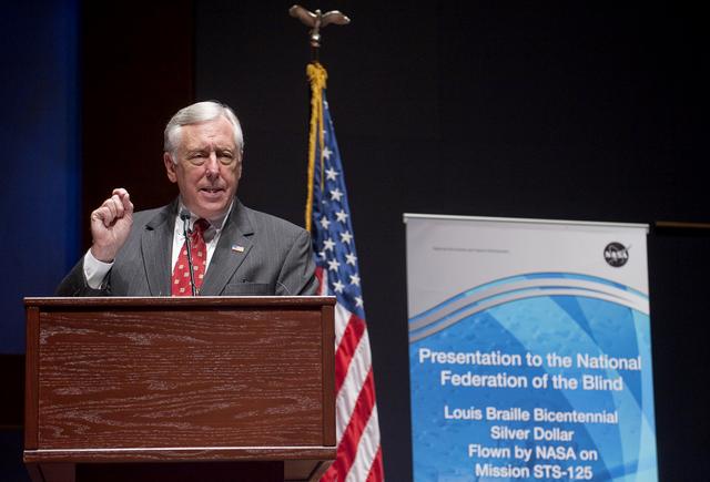 NASA image: National Federation of the Blind Braille Coin