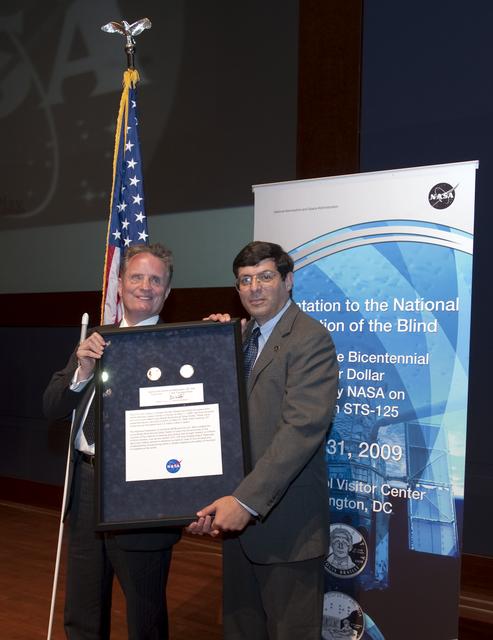 NASA image: National Federation of the Blind Braille Coin