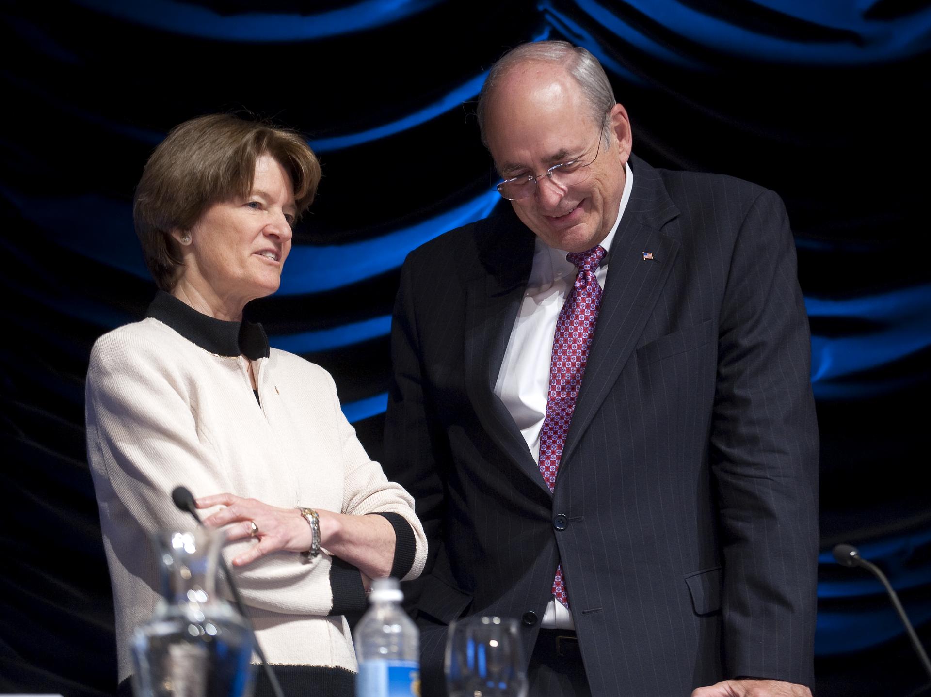 Sally Ride and Norman Augustine