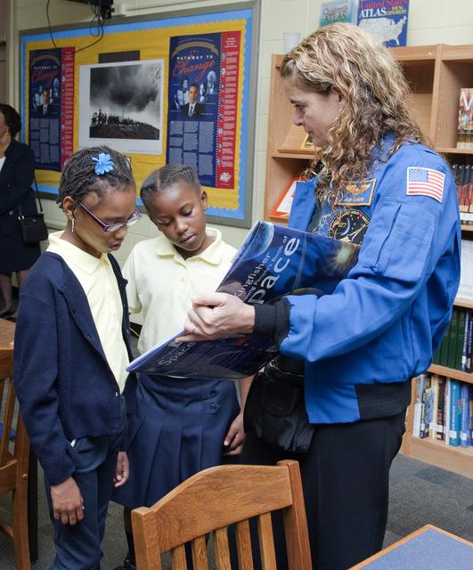 NASA image: STS-127 Crew Visit to Anne Beers Elementary