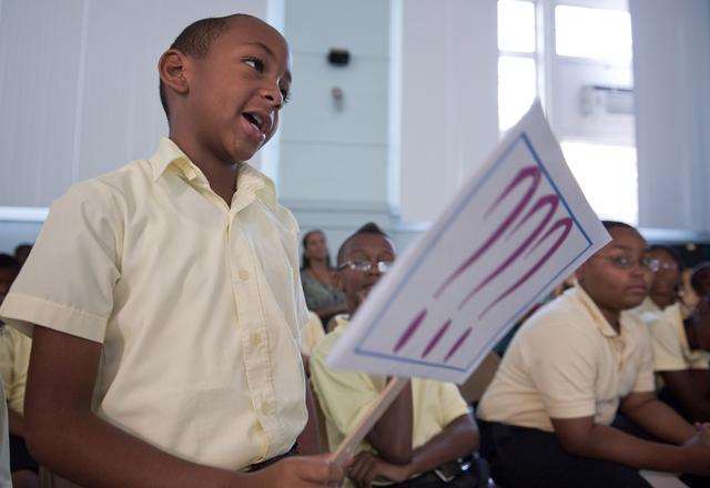 NASA image: STS-127 Crew Visit to Anne Beers Elementary