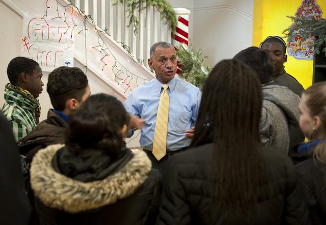 NASA image: NASA Administrator Bolden Volunteers with the DC Cares Program
