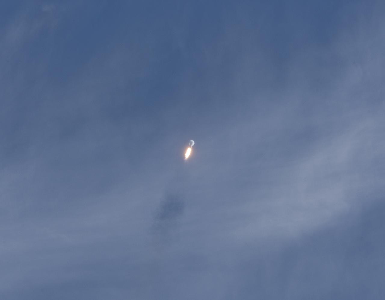 CAPE CANAVERAL, Fla. – A contrail begins to form behind the United Launch Alliance Atlas V rocket carrying NASA's Solar Dynamics Observatory as it climbs to orbit. Liftoff from Launch Complex 41 on Cape Canaveral Air Force Station was at 10:23 a.m. EST Feb. 11. This is the 100th launch of a commercial Atlas_Centaur rocket. The observatory, known as SDO, is the first mission in NASA's Living With a Star Program and is designed to study the causes of solar variability and its impacts on Earth. The spacecraft's long-term measurements will give solar scientists in-depth information to help characterize the interior of the Sun, the Sun's magnetic field, the hot plasma of the solar corona, and the density of radiation that creates the ionosphere of the planets. The information will be used to create better forecasts of space weather needed to protect the aircraft, satellites and astronauts living and working in space. For information on SDO, visit http:__www.nasa.gov_sdo. Photo credit: NASA_Kenny Allen