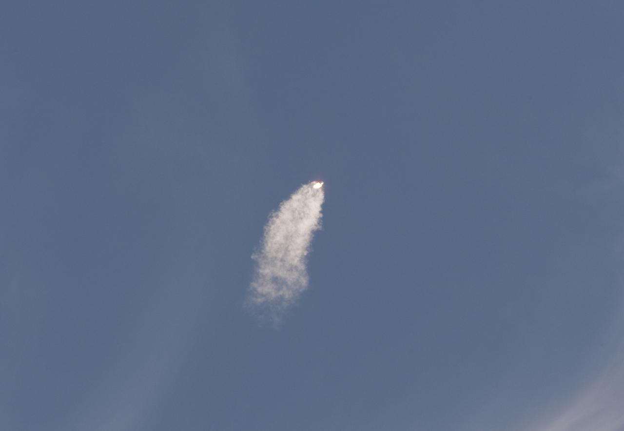CAPE CANAVERAL, Fla. – A United Launch Alliance Atlas V rocket carrying NASA's Solar Dynamics Observatory creates a contrail as it climbs to orbit. Liftoff from Launch Complex 41 on Cape Canaveral Air Force Station was at 10:23 a.m. EST Feb. 11. This is the 100th launch of a commercial Atlas_Centaur rocket. The observatory, known as SDO, is the first mission in NASA's Living With a Star Program and is designed to study the causes of solar variability and its impacts on Earth. The spacecraft's long-term measurements will give solar scientists in-depth information to help characterize the interior of the Sun, the Sun's magnetic field, the hot plasma of the solar corona, and the density of radiation that creates the ionosphere of the planets. The information will be used to create better forecasts of space weather needed to protect the aircraft, satellites and astronauts living and working in space. For information on SDO, visit http:__www.nasa.gov_sdo. Photo credit: NASA_Kenny Allen