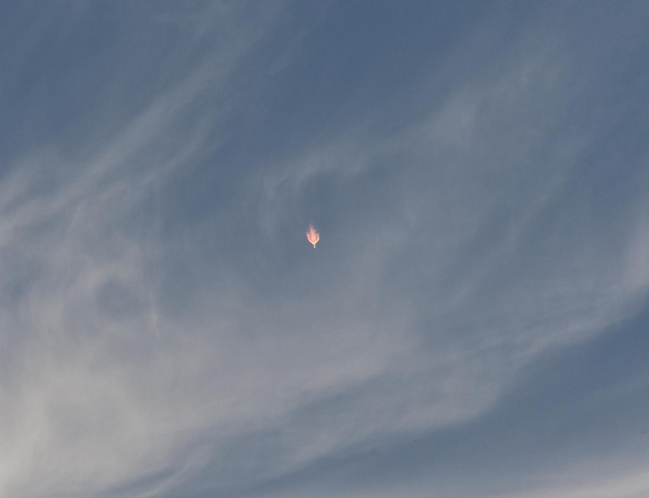 CAPE CANAVERAL, Fla. – Visibility of the United Launch Alliance Atlas V rocket carrying NASA's Solar Dynamics Observatory is good through the thin upper-level clouds through which it must travel to reach orbit. Liftoff from Launch Complex 41 on Cape Canaveral Air Force Station was at 10:23 a.m. EST Feb. 11. This is the 100th launch of a commercial Atlas_Centaur rocket. The observatory, known as SDO, is the first mission in NASA's Living With a Star Program and is designed to study the causes of solar variability and its impacts on Earth. The spacecraft's long-term measurements will give solar scientists in-depth information to help characterize the interior of the Sun, the Sun's magnetic field, the hot plasma of the solar corona, and the density of radiation that creates the ionosphere of the planets. The information will be used to create better forecasts of space weather needed to protect the aircraft, satellites and astronauts living and working in space. For information on SDO, visit http:__www.nasa.gov_sdo. Photo credit: NASA_Kenny Allen