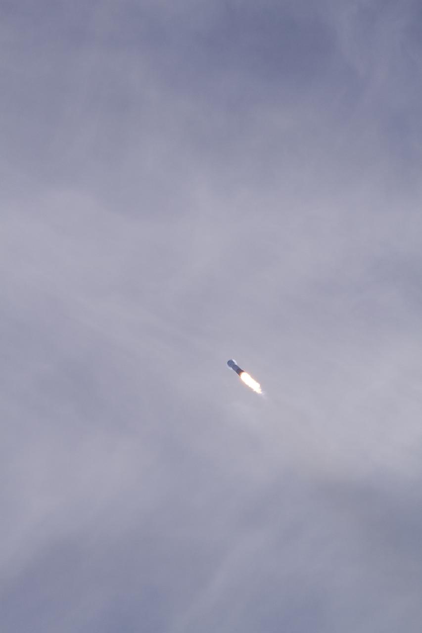 CAPE CANAVERAL, Fla. – Visibility of the United Launch Alliance Atlas V rocket carrying NASA's Solar Dynamics Observatory is good through the thin upper-level clouds through which it must travel to reach orbit. Liftoff from Launch Complex 41 on Cape Canaveral Air Force Station was at 10:23 a.m. EST Feb. 11. This is the 100th launch of a commercial Atlas_Centaur rocket. The observatory, known as SDO, is the first mission in NASA's Living With a Star Program and is designed to study the causes of solar variability and its impacts on Earth. The spacecraft's long-term measurements will give solar scientists in-depth information to help characterize the interior of the Sun, the Sun's magnetic field, the hot plasma of the solar corona, and the density of radiation that creates the ionosphere of the planets. The information will be used to create better forecasts of space weather needed to protect the aircraft, satellites and astronauts living and working in space. For information on SDO, visit http:__www.nasa.gov_sdo. Photo credit: NASA_Kenny Allen and Rusty Backer
