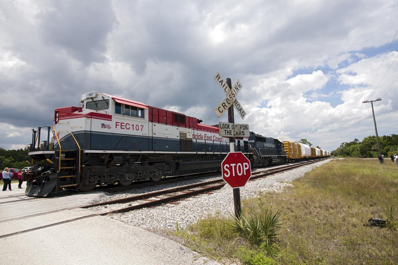 STS-335 LAUNCH ON NEED - SRB DELIVERY AT JJ YARD