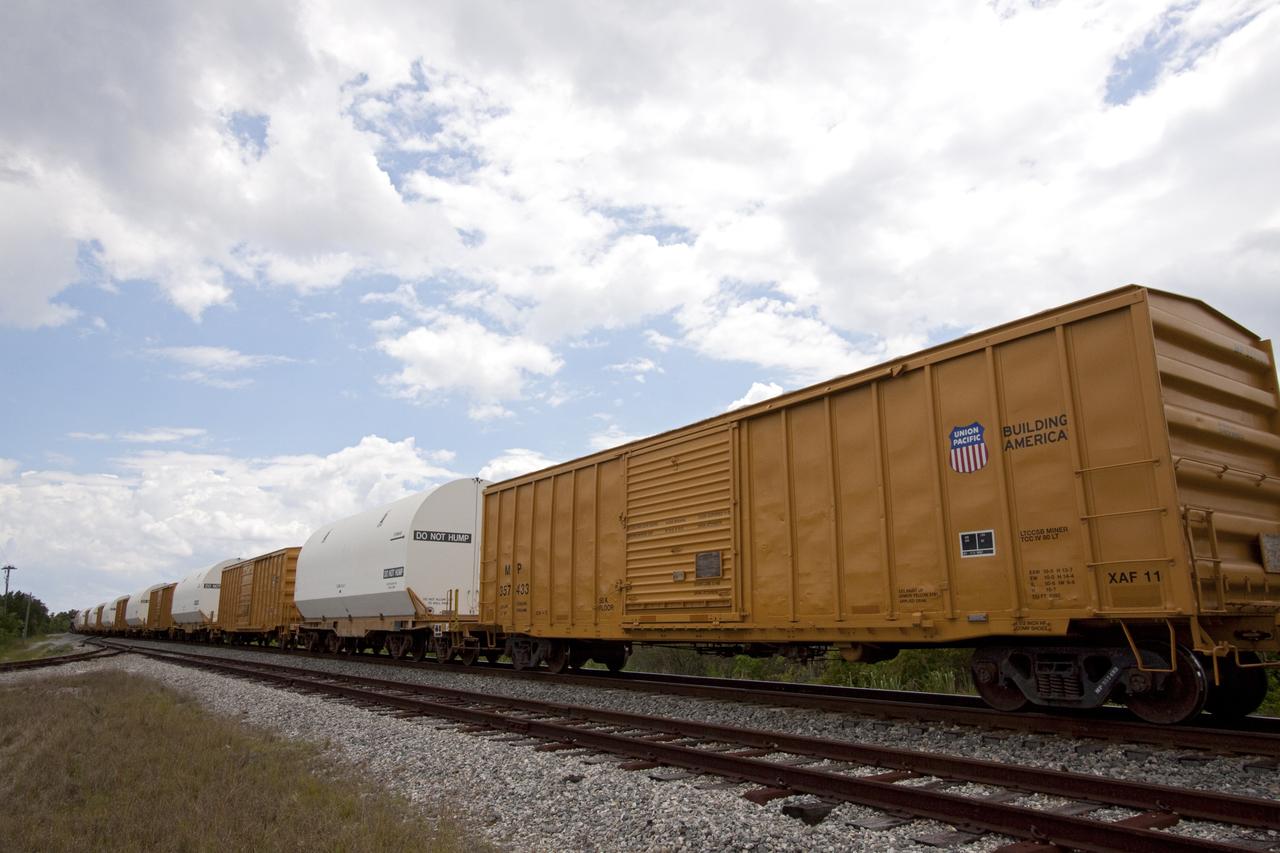 STS-335 LAUNCH ON NEED - SRB DELIVERY AT JJ YARD