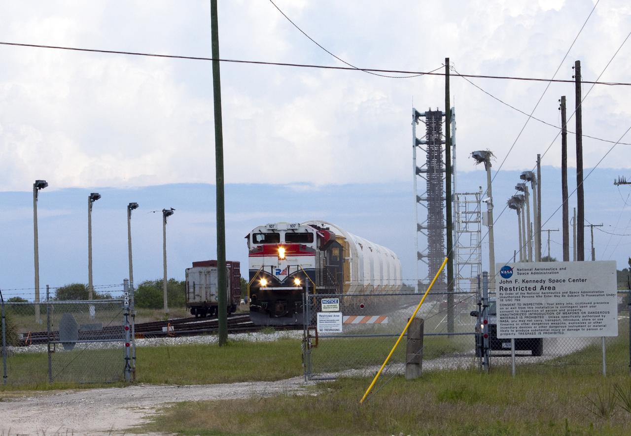 STS-335 LAUNCH ON NEED - SRB DELIVERY AT JJ YARD