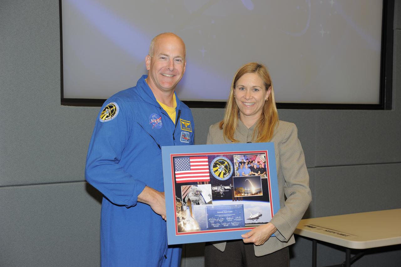 STS-131 Crew Returns Back to KSC