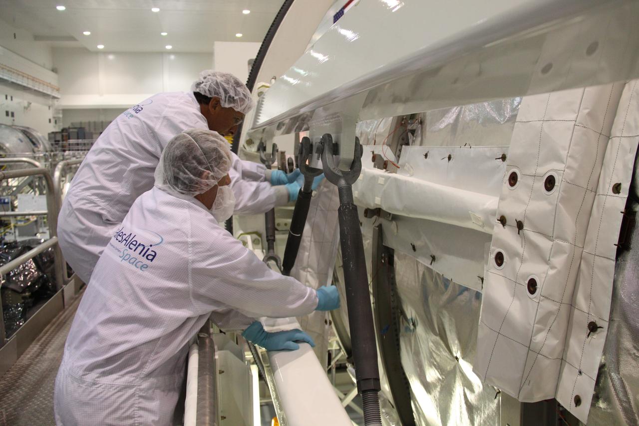 STS-133 MLI and MDPS Installation on PPM