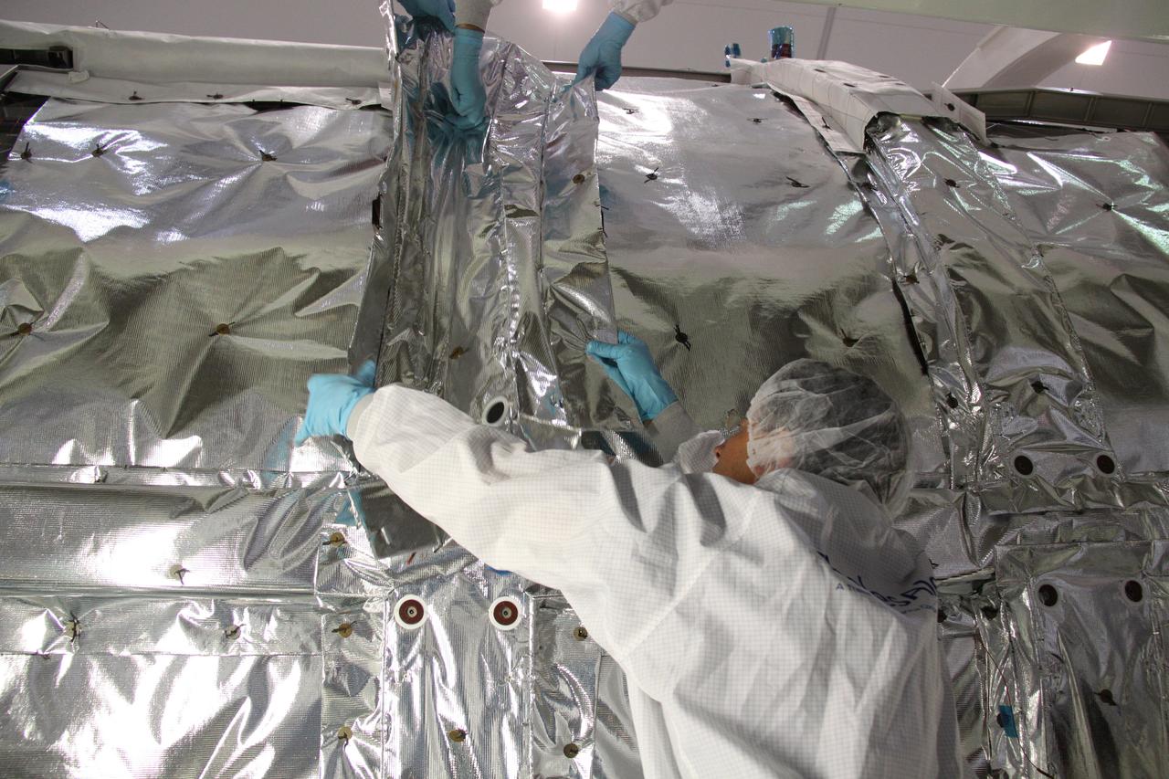 STS-133 MLI and MDPS Installation on PPM