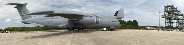 STS-134 PANORAMIC VIEWS - AMS ARRIVAL AND XFER TO SSPF