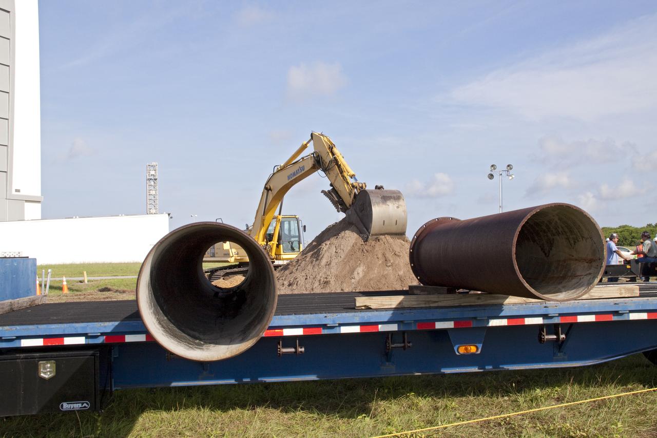 WATER MAIN BREAK REPAIRS AT KSC-LC39