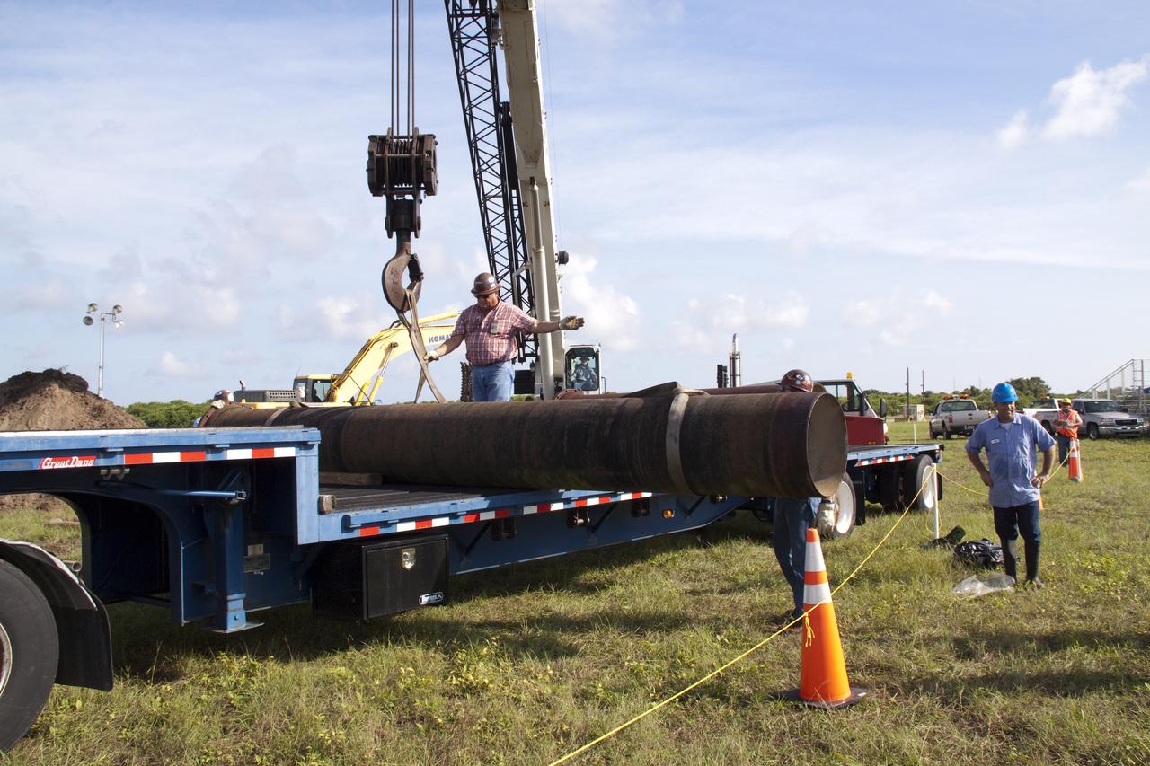 WATER MAIN BREAK REPAIRS AT KSC-LC39