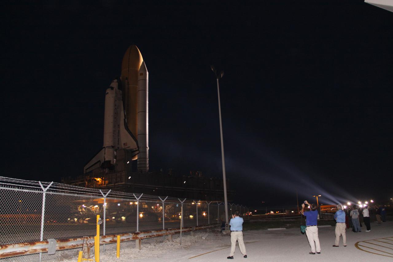 STS-133 Discovery Rollout from the VAB