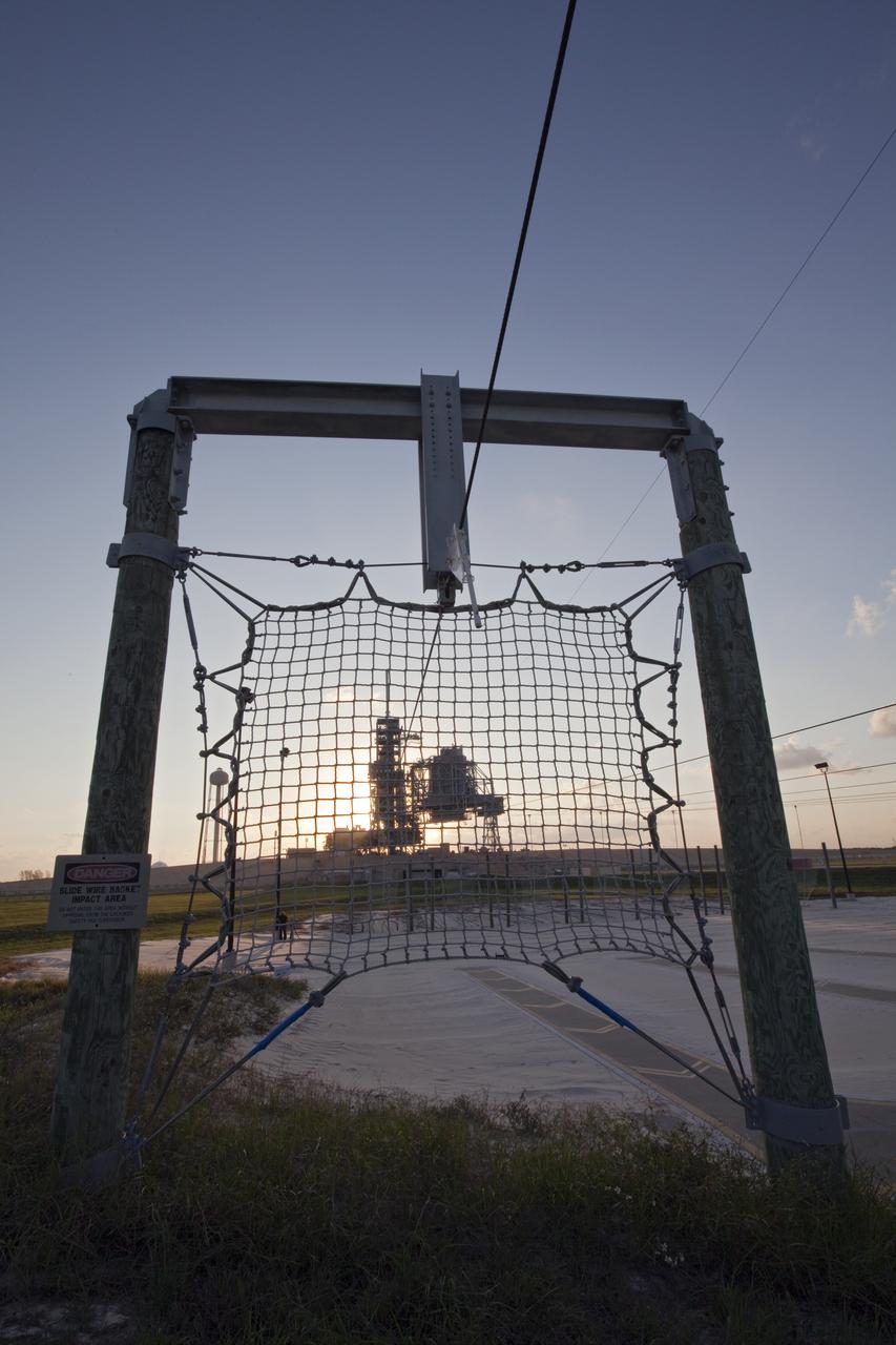 STS-133 DISCOVERY AT PAD 39A AFTER ROLLOUT
