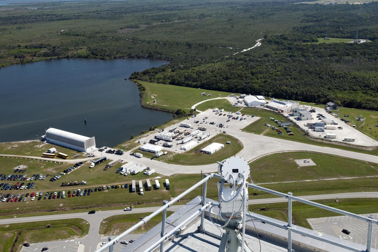 Transformer Movie Activities Around Press Site, Shot from VAB Roof