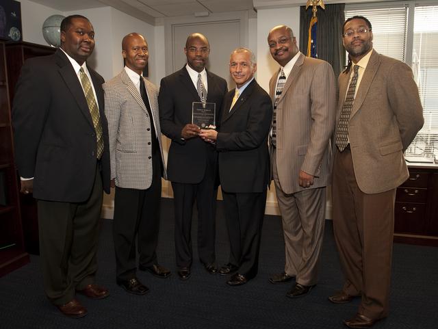 NASA image: Omega Psi Phi Fraternity Recognizes Bolden